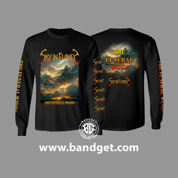 T-Shirt Sky In Flames The Funeral Winds - Image 2